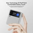 thumbnail image 3 of Fluff Paint Sandstone Texture Hinge Protection Phone Case Compatible With Samsung Galaxy Z Flip 4, 3 of 3