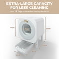 thumbnail image 6 of ChaoLink Automatic Self Cleaning Smart Robot Cat Litter Box 68L Large Capacity Dual Safety Protection Odor Isolation Kitty Toilet 103W, 6 of 6
