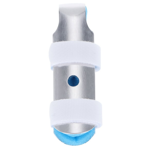 Férula para dedo, soporte para dedo, protector de fijación para pulgar en gatillo, inmovilizador de dedo, protección articular para lesiones en los dedos, talla M (azul)