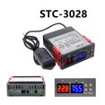 thumbnail image 2 of Dual Digital Thermostat Humidity Control STC-3028 Thermometer Hygrometer Incubator Controller ,Fast Response, 2 of 5