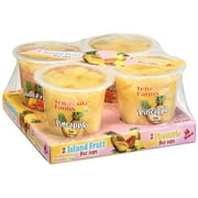 Temecula Farms: 2 Island Fruit/2 Pineapple Fruit Cups, 4 Ct