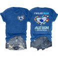 thumbnail image 1 of Shirt Ithalt Autism Awareness para mujeres viste azul Autistic Mom, 1 of 7