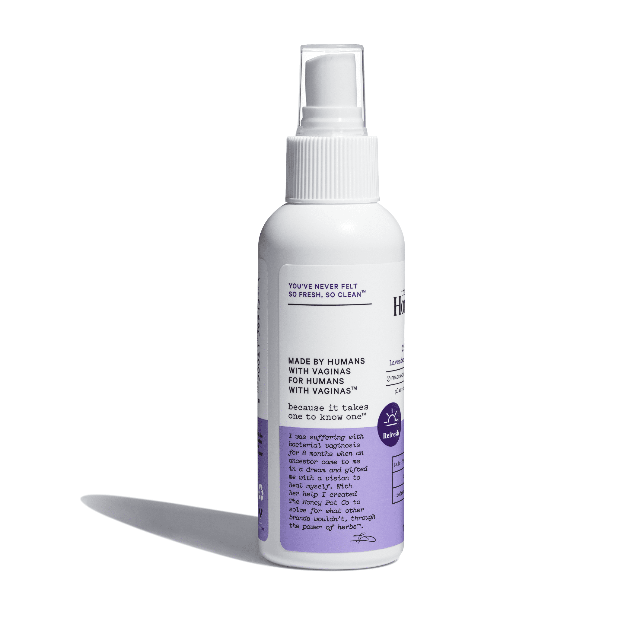 The Honey Pot Company, Refreshing Lavender Rose Panty and Body Plant-Derived Deodorant Spray, 4 fl. oz.