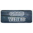 thumbnail image 1 of Chill Kitchen Mat, Inspiration Words on Wooden Planks with Grunge Scratched Display Relaxation, Plush Decorative Kitchen Mat with Non Slip Backing, 47" X 19", Dark Blue White, by Ambesonne, 1 of 1
