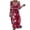 Wine A2, variant on Edvintorg 3/4 Sleeve Dress for Women Floral Printed V Neck Casual Long Dresses Plus Size Fashion Clothing Women S-3XL Blue