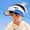 Blue, variant on BRGZLK Sun Visor Hat for Kids Boys Girls Summer Cute Wide Brim Fan Cooling Sunhat Fashion Sun Protection Sunhat for Outdoor Tennis Golf Beige Free Size