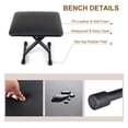 thumbnail image 4 of FILISITE Keyboard Bench X-Style Height Adjustable Padded Cushion Foldable Stool Portable Seat Keyboard Chair for Keyboards Piano, 4 of 7