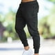 thumbnail image 3 of Pantalones de chándal casuales ANGGREK Pantalones de chándal de hombre negros para exteriores, 3 of 8