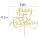 thumbnail image 2 of Cake Toppers Sleyberoy Glitter Happy 65 aniversario, 2 of 7