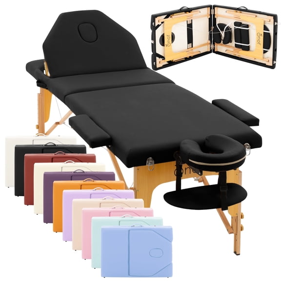 Cama de Masaje Onof  MB-001 Portátil Profesional Negra