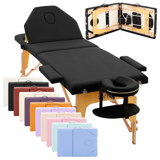 Cama de Masaje Onof MB-001 Portátil Profesional Negra