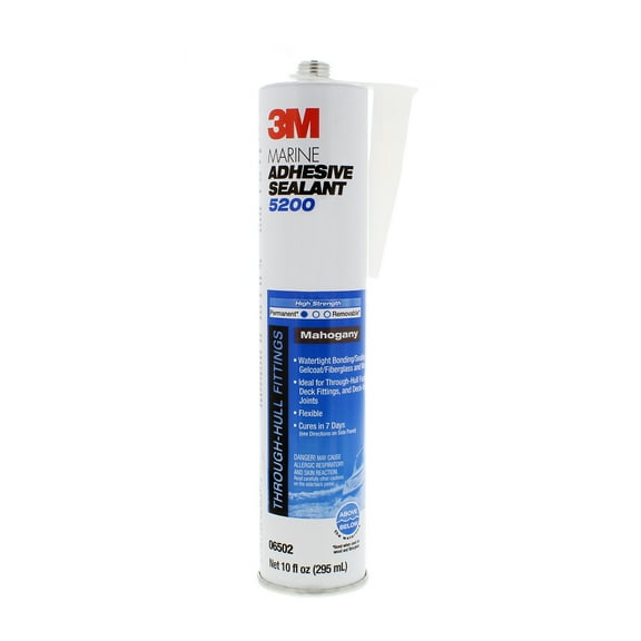 3M 06502 Mahogany 5200 Marine Adhesive/Sealant - 1/10 Gallon