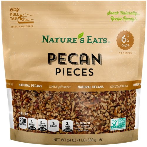 Nature's Eats Pecan Pieces, 24 oz