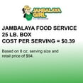 thumbnail image 4 of Jambalaya Girl Food Service Jambalaya Seasoned Rice Blend, 25 lb. box - Easy to Cook - Just Add Chicken, Sausage or Seafood - Rice, Seasonings and Hearty Dehydrated Vegetables, 4 of 5