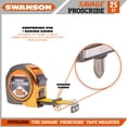 thumbnail image 4 of Swanson Savage 25-Foot Pro Scribe Magnetic Measuring Tape, Model SVPS25M1, 4 of 8
