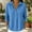 Black, Light Blue, Pink, White, Wine, Purple, Gray, and Green, variant on Women's Waffle Henley Top Collared Button Placket Long Sleeve Relaxed Loose Fit Curved Hem Casual Everyday Wear