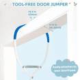thumbnail image 5 of Slevoo Baby Doorway Jumper Baby Bouncer with Bumper, Two Jingle Rattles & Play Tray, Quiet Bear, 5 of 7