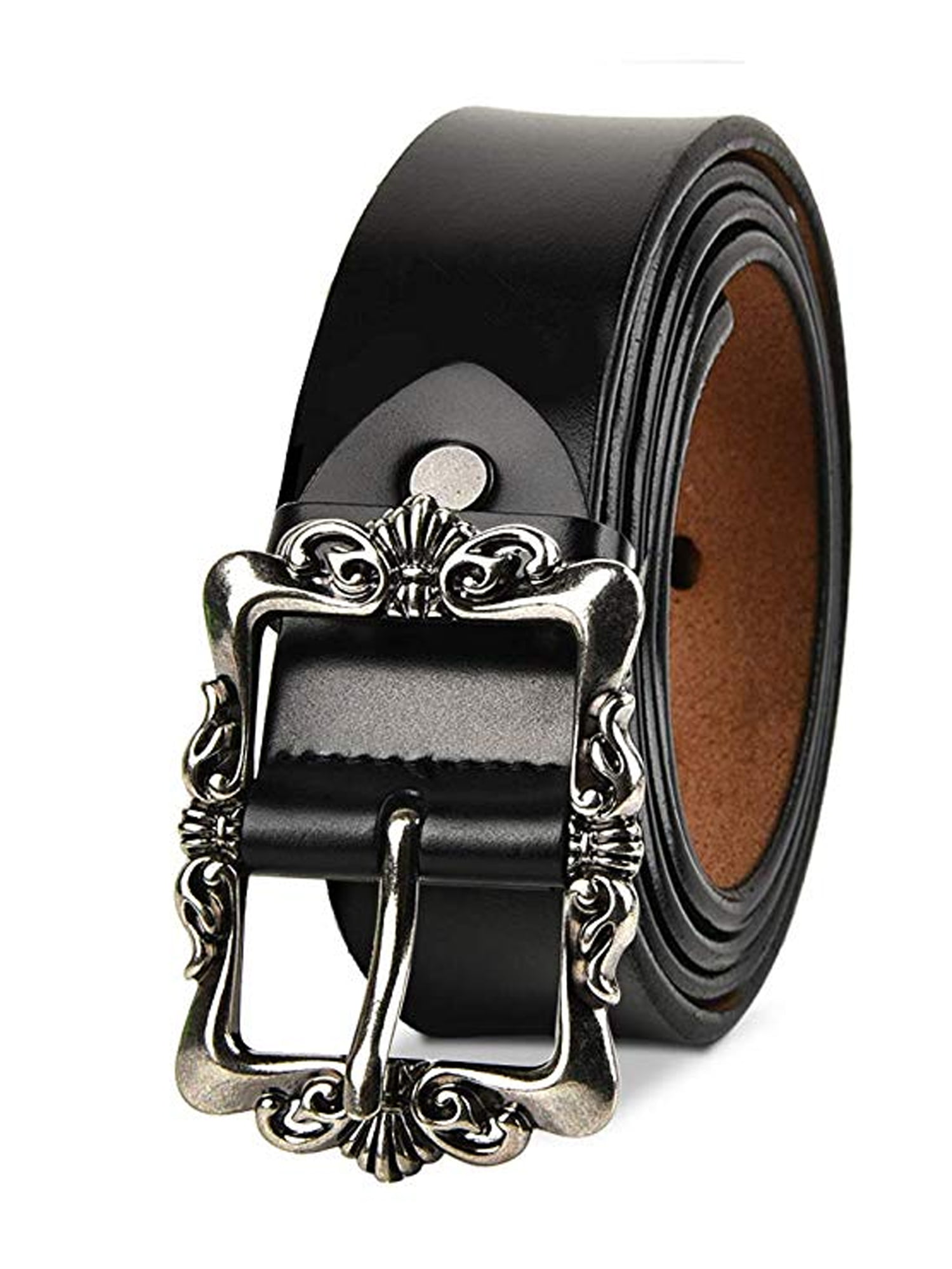 Women's Classic Buckle Handcrafted Genuine Leather Belt 
