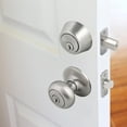thumbnail image 3 of Design House Cambridge Entry Knob and Single Cylinder Deadbolt Combo, Satin Nickel, 3 of 6