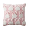 thumbnail image 2 of Easter Bunny Cottons Velvet Throw Pillow Cover Home Decorative Pillow Ambience Living Room Sofa Cushion Cover, 2 of 6