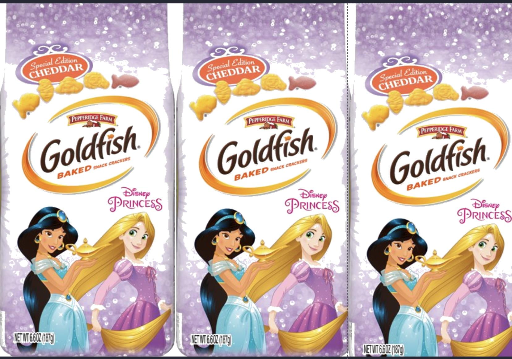 Goldfish Crackers Featuring Disney Princess  pack of 3 