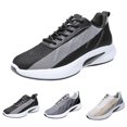 thumbnail image 2 of NOKIO Men's Fashion Sneakers Lightweight Breathable Knit Walking Shoes with Soft Insole and Durab𝗅e Sole, Versatile 𝖫a𝖼e Up Casual Running Shoes for Gym Training Workout, Daily Sport Wear, 2 of 8