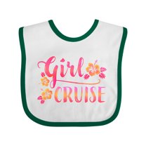 Inktastic Girl Cruise with Flowers Girls Baby Bib