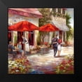 thumbnail image 2 of Nan 12x12 Black Modern Framed Museum Art Print Titled - Cafe Afternoon I, 2 of 5