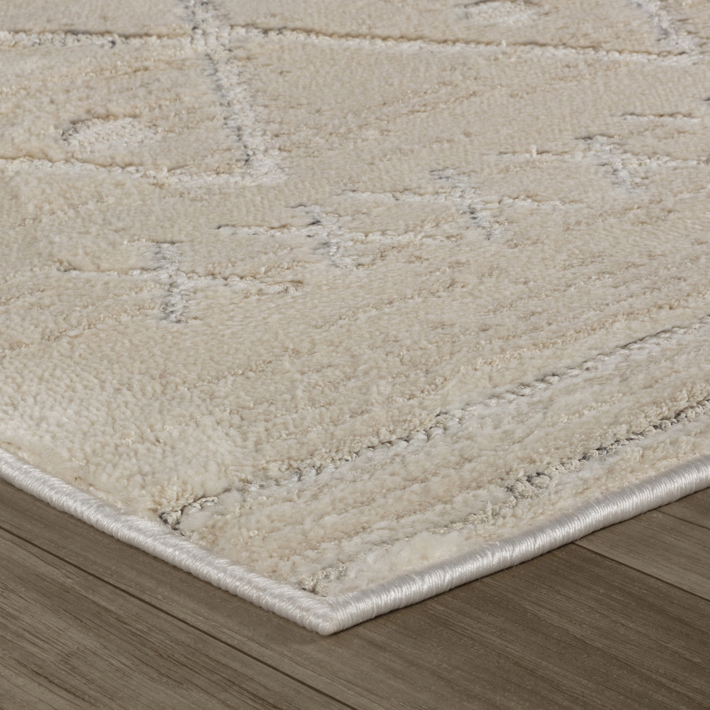 Rug Branch Astra Boho Indoor Area Rug, Beige Cream, Abstract - Living Room, Bedroom, Dining Room, and Kitchen