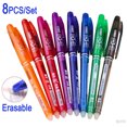 thumbnail image 2 of Erasable Gel Pen 0.7mm 0.5mm Bullet Tip Blue Black Red Color Ink Refill Rods Writing Drawing Painting Washable Handle 4pcs red 0.5mm, 2 of 6