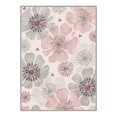 thumbnail image 3 of KUETH 8x10 Low Pile Soft Floral Rug for Living Room, Large Machine Washable Soft Non Slip Backing Area Rug, Ash Rose Rug for Bedroom Office, 3 of 5