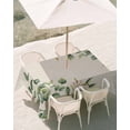 thumbnail image 3 of 52x70 Inch Outdoor Tablecloth with Umbrella Hole Zipper Rectangle Eucalyptus Rectangular Tablecloths Outside Waterproof Vintage Botanical Plant Country Pastoral Patio Table Cover for Picnic Party, 3 of 8