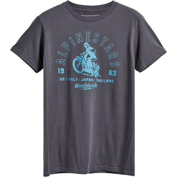 Alpinestars Sander Mens Short Sleeve T-Shirt Charcoal LG