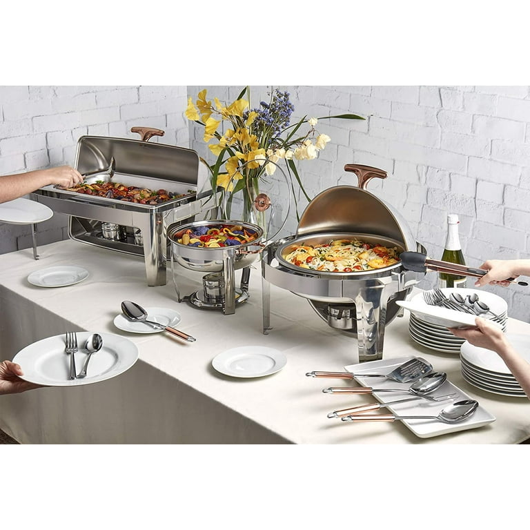 Denmark Tools for Cooks 5 Piece 9.5 Quart Stainless Steel Buffet