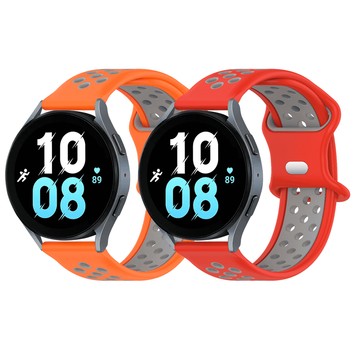 Pailebi 20mm Rainbow Bands Compatible with Samsung Galaxy Watch 7/6/5/4/Active 40mm 44mm/Watch 7 40mm 44mm,Silicone Straps Replacement for Garmin Vivomove 3 Women Men