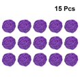 thumbnail image 1 of 15 bolas decorativas de ratán de 2.0 in, bolas de mimbre decorativas para decoración del hogar, decoración de guardería, decoración de mesa de boda (azul marino y morado) oso de fresa Electrónica, 1 of 4