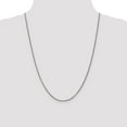 thumbnail image 2 of 14K White Gold necklace Cable chain 24 in 2.4 mm WG 2.4mm, 2 of 5