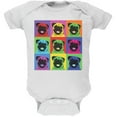 thumbnail image 1 of Pug Pop Art Carrés Répétitifs Blancs Doux une Pièce pour Bébé, 1 of 1