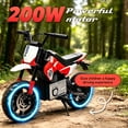 thumbnail image 2 of 24V Electric Dirt Bike for Kids 5-12, SHINPT Ride On Toys for Kids 5-12, Toddler Motorcycle with 200W Motor, Speeds 3.11-9.32MPH, Electric Toy Motorcycle with Rear Shock Absorber, LED Lamp, Music, 2 of 8