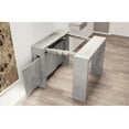 thumbnail image 7 of Casabianca Modern Erika Engineered Wood Italian Extendable Console Table in Gray, 7 of 7