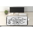 thumbnail image 2 of Saying Computer Mouse Pad, Home is Where You Hang Your Lantern Typography with a Tent and Trees Camping, Rectangle Non-Slip Rubber Mousepad X-Large, 35" x 15", White Dark Grey, by Ambesonne, 2 of 2