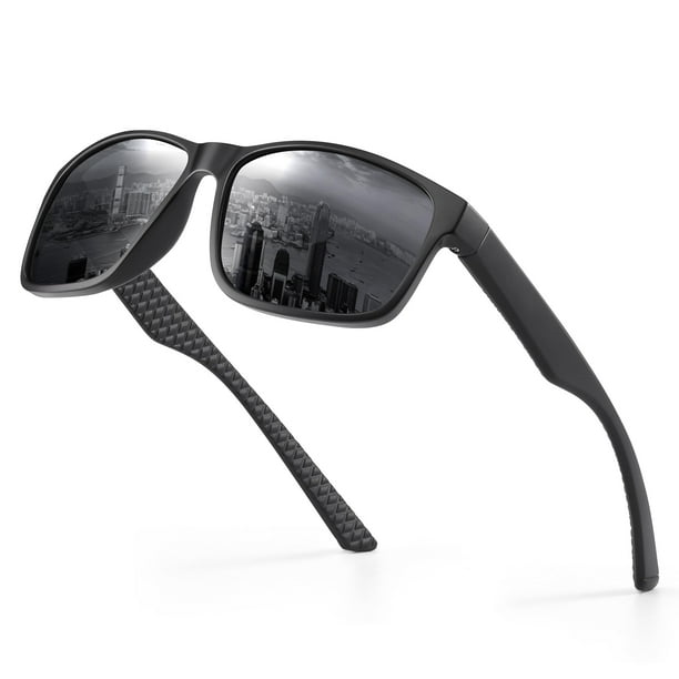Gafas de Sol Reglaaly J11-Negro + Verde Polarizadas UV400 para Hombre