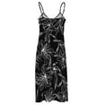 thumbnail image 6 of White Lily Floral Dress Flowers Print Beach Maxi Dress Straps Streetwear Boho Beach Long Dresses Summer V Neck Oversize Vestidos, 6 of 7