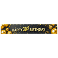 thumbnail image 4 of Gorgeous Black Background Happy 30th Birthday Banner with Golden Balloons Fireworks Party Supplies Photography Props Birthday Decoration Backdrop Party Decor, 4 of 7