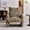 Brown, variant on S-HOME Modern Chenille Accent Chair - 34.3 Inch Oversized Armchair with Plush Cushion for Living Room, Bedroom, and Small Spaces, Grey
