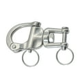thumbnail image 2 of 70mm Swivel Shackle 360 Degrees Rotatable 316 Stainless Steel Quick Release Snap Hook Sailing Rigging Shackles Marine Accessories, 2 of 9