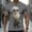 Gray, variant on Men's Funny Elderly T-shirt Short Sleeved T-shirt Round Neck Shirt Casual Daily Street Top Men's Top