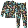 thumbnail image 2 of Dailycode Cotton Pajama Set Snug Fit Long Sleeve Top and Pants for 18M-8Y Cute Colorful Line Dinosaurs, 2 of 7