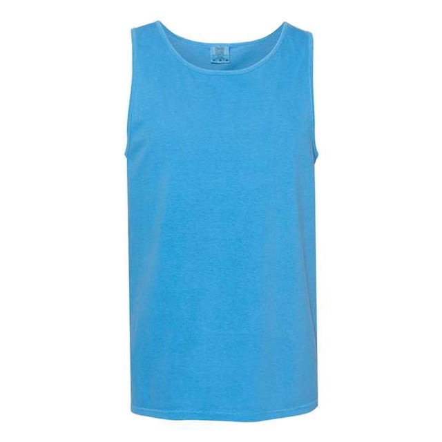 Comfort Colors By Chouinard Camiseta sin mangas Ring-Spun para adulto (Royal Caribe) (S) Colores Confort 9360