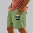 thumbnail image 4 of Pantalones Cortos para Hombre de Cintura Elástica con Bolsillos Impresos Pantalones Cortos Rectos, Pantalones Deportivos Casuales con Cintura Elástica, 4 of 6